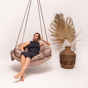 KYBO armchair with round cushion 100 cm
